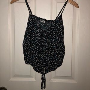 Flower Printed Garage Tank Top